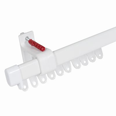 single curtain rail track with plastic brackets