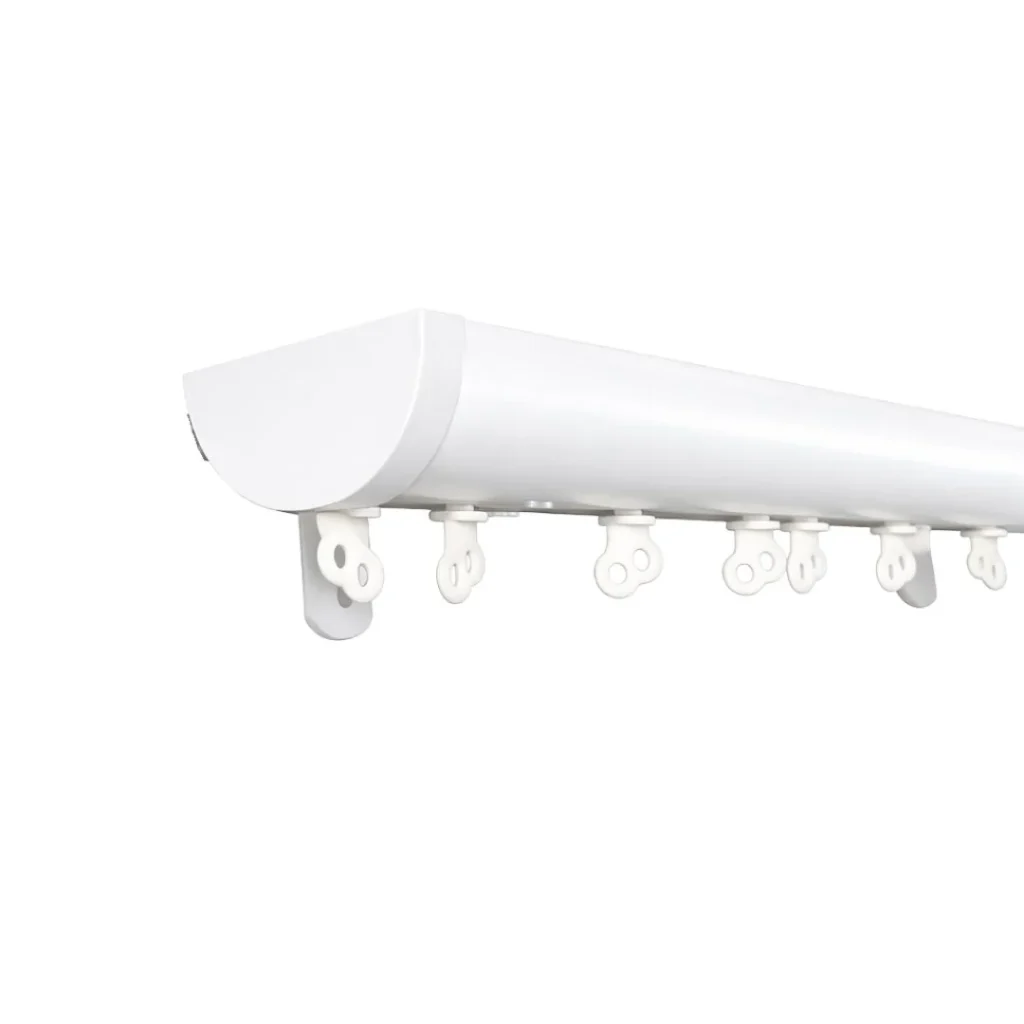 single curtain rail track with plastic brackets (copy)