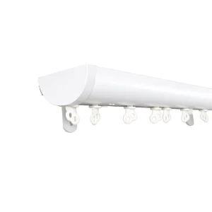 single curtain rail track with plastic brackets (copy)
