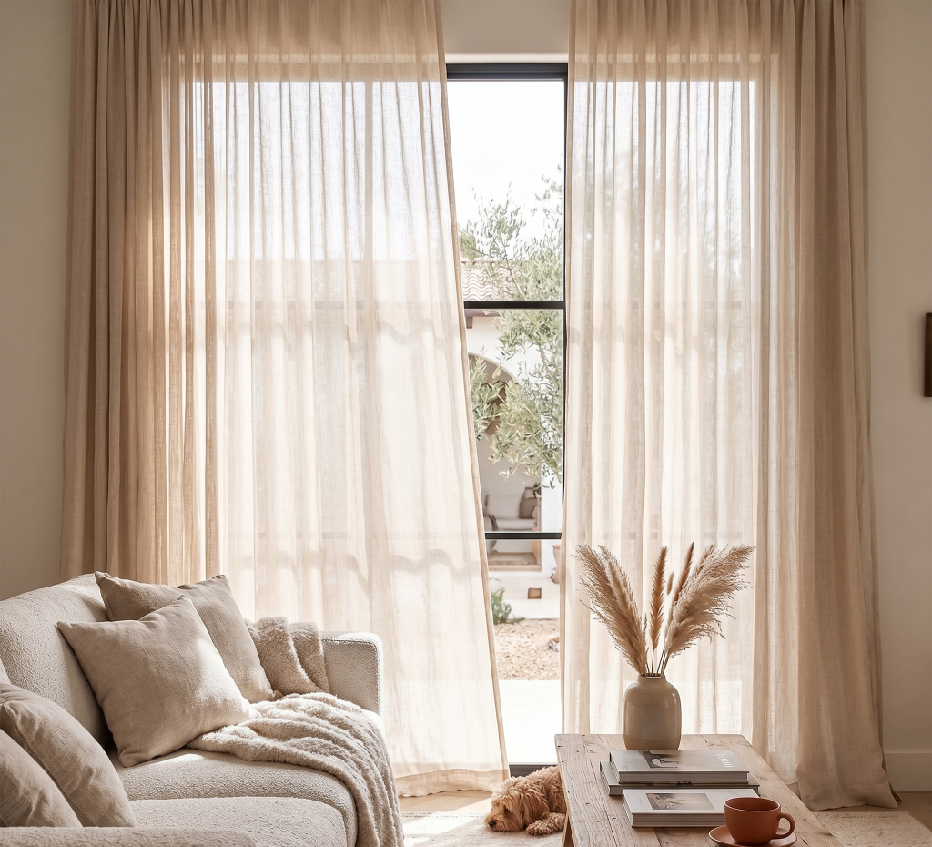 linen sheer sand 2