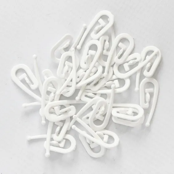 100 pack curtain r6 hooks white